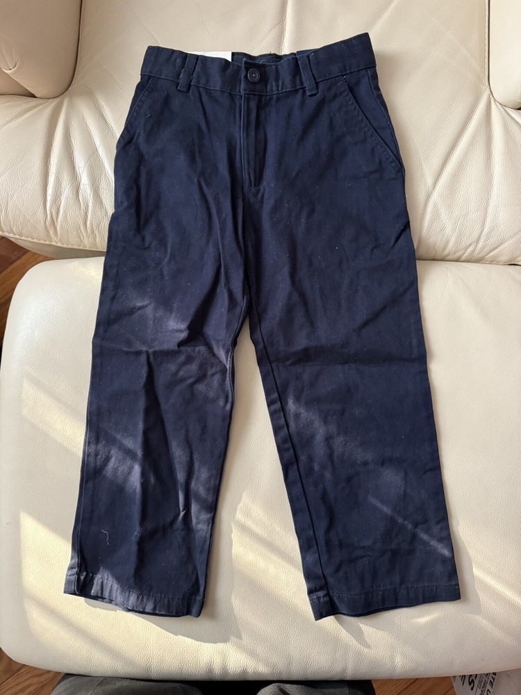 ARROW USA 1851 REGULAR PANTS ADJUSTABLE WAIST FOR A PERFECT FIT SIZE 5 NAVY New