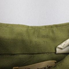 Vintage ~70s USA Boy Scouts Of America Boys Uniform Shirt Youth 14 Green BSA
