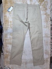 Nautica School Uniform Pants Boys 18 Husky Beige Khaki Stretch Adjustable Waist