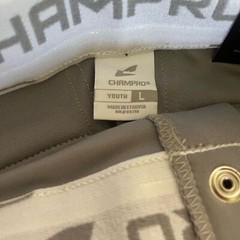 New Champro Youth Large Grey Baseball Pants With Navy Stripe