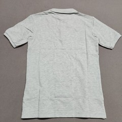 Nautica School Uniform Youth Polo Shirt M 10/12 Cotton Light Grey Heather 139