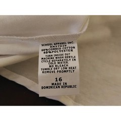 A+ School Apparel Boys White Short Sleeve Button Down Oxford Uniform Shirt 16