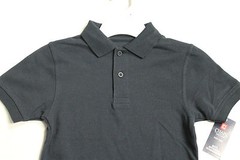 CHAPS Boy Size M 5-6 Navy Blue Polo Shirt School Uniform Shirt NEW