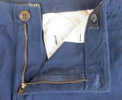 LANDS END Deep Sea Blue Iron Knee Cadet Pants Boys 10 Husky INSEAM 25″ *NEW*
