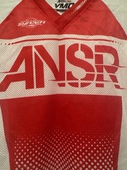 ANSR youth jersey size medium red white racing motocross