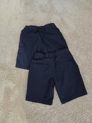 Lot of 2 Boys French Toast Navy Performance Uniform Shorts, Size 5