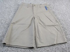 Nautica Shorts Unisex 16 Khaki Adjustable Waist with Stretch School Uniform NWT