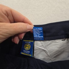School Award Uniform Navy Blue Cargo Pants Wide Leg Silver Buckle Size 20