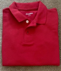 Old Navy Polo Shirt Boy’s Red Small Sz. 6-7 School Uniform, New Without Tags.