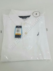 Nautica Boys 100% Cotton Polo Short Sleeve Dress Shirt, Various Sizes, Colors