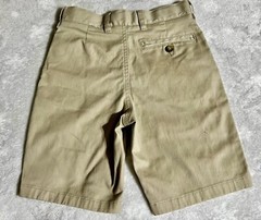 French Toast Youth Boys Performance Uniform Shorts Khaki Sz 8 W24” X 7”L(133.F)