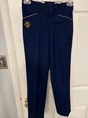 Vtg 2pc BSA Shirt Youth Blue Bobcat Cub Boy Scout of America Shirt Pants Uniform