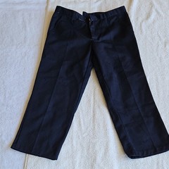 Authentic Galaxy School Uniform Boys Navy Pants 10H Cotton Blend RN63967
