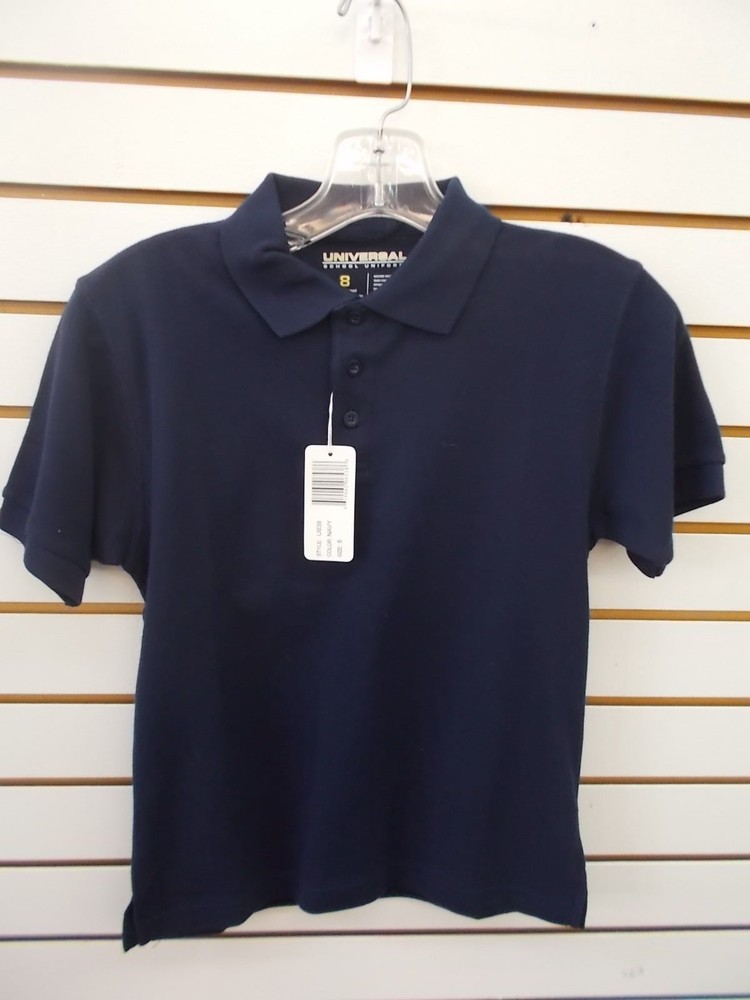 Boys Universal School Uniform Assorted Colors Polo Shirts Sizes 6 – 18
