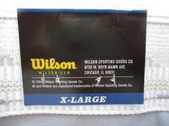 NWT Wilson Gray Polyester Knit Baseball Uniform Pants Black Stripe Youth YXL