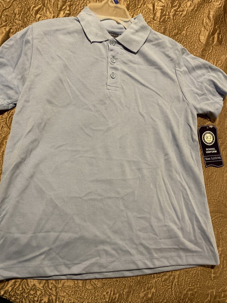 CAMBRIDGE CLASSICS kids Blue polo school uniform L (12/14)