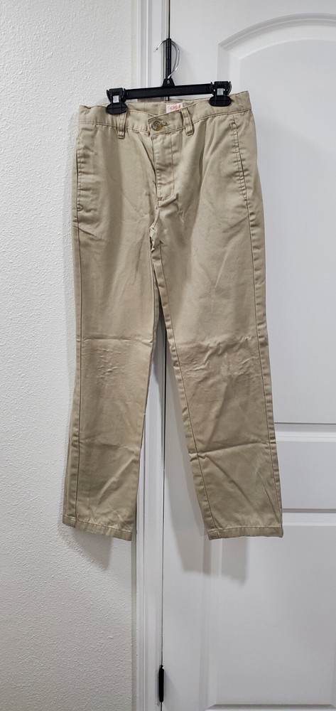Cat & Jack Boys Size 14 School Uniform Chino Pants Khaki Casual