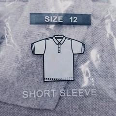 Kids University Youth Unisex Pique Polo Shirt Size 12 Gray Short Sleeve Uniform