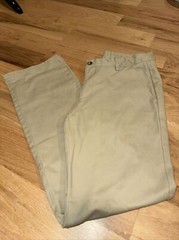 NWOT French Toast Adj Waist Pants Khaki Tan Size 16 School Uniform Power Knee