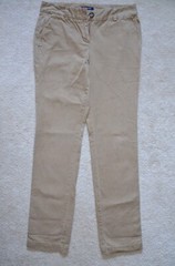 Lands End – Boys Tan School Uniform Plain Front Chino Pants – Size FIT 2