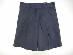 Boys A+ Navy Relaxed Fit Pleated Front Uniform Shorts Sizes 8Reg. – 10Reg.