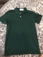 Cat & Jack Boy’s School Uniform Polo Shirt Dark Green Hunter Green Size XL 16 NW