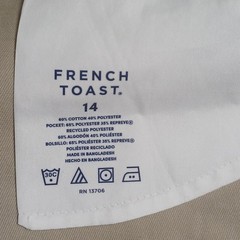 French Toast Boys Khaki School Uniform Pull On Shorts Tan Size 14 SH9112