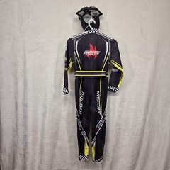 Nascar Race Car Driver Jumpsuit Boys M 52″-55″ Black Checkered Suit Hat Costume