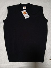 A+ Navy School Vest Uniform Sleeveless Blue Youth Large New With Tags