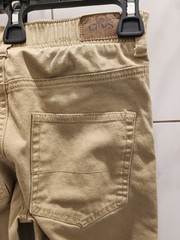Chaps Pants,Boys 8, Slim Fit,Khaki School Uniform,Stretch Waist Playground Tough
