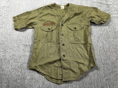 Vintage Boy Scouts Of America Shirt Boys Sanforized Green Official Uniform