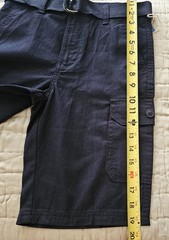 School Uniform Shorts Boys Sz L 14/16 Navy Blue Cargo 9″ Inseam Sovereign State