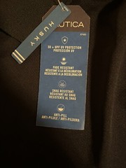 Nautica School Uniform Performance Polo Shirt XL 18/20 Husky UPF Navy NEW $25