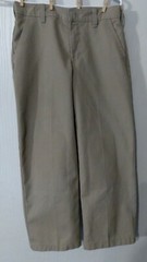 A+ School Apparel Inc. tan pants size adjustable waist Size 14