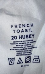 French Toast Pants Khaki Sz 30×32 20-Husky School Uniform Relaxed NEW Ships Free