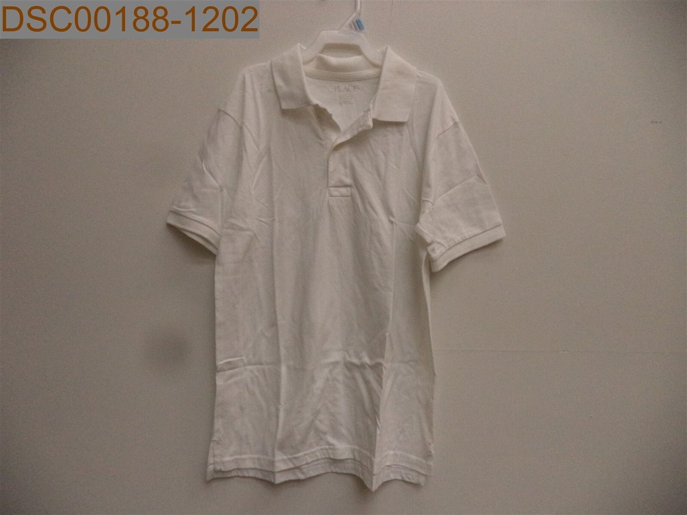 The Children’s Place Boy’s Uniform Polo, White, L(10/12), 193511083997, 16″ Bust