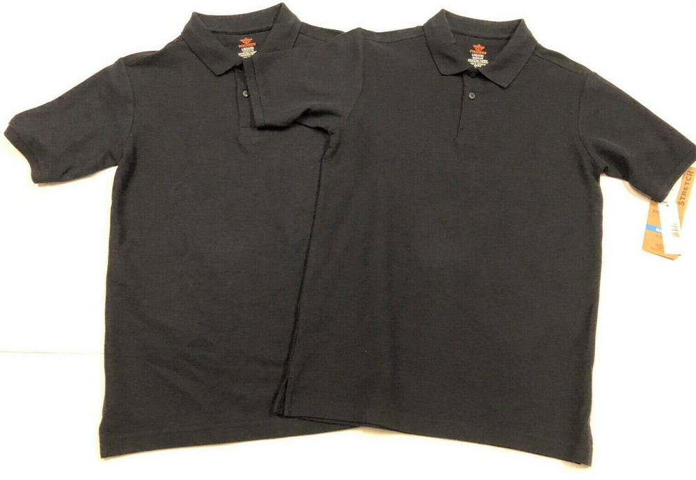 Dockers Polo Shirt Navy Pique Boys Large 14/16 Lot Of 2 School Uniform