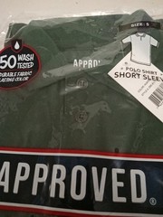 Kid’s Size 5 Hunter Green Approved School Uniform Polo Shirt Short Sleeve NWT