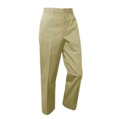 School Apparel A+, Boys Husky Flat Front Pants, NWT, Khaki, Style# 7021H