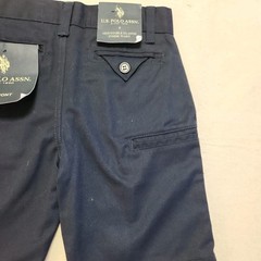 US Polo Assn Boys Uniform Shorts Size 5 Navy Blue