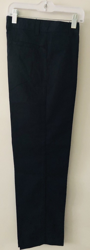 George Boys School Uniform Straight Fit Pant Slim Sz 12 S Navy Blue Adjustable W