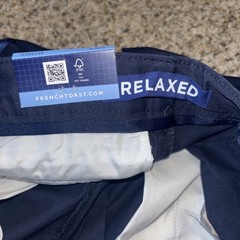 New With Tags French Toast School Uniform Size 8 Relaxed Navy Pants W/Adj Waist