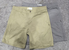 Lot of 2 – Dennis Boys School Uniform Shorts Khaki & Gray – Size 10Husky