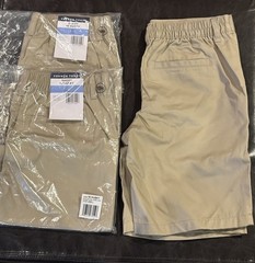 Boys French Toast Khaki Uniform Shorts Size 10 Husky Set Of 3 New