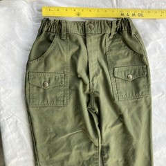 Boy Scouts of America 21” Elastic Waist Pants 37” long Plus 5” Hem Khaki Green