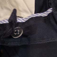 Lot Of 3 Chaps Boys Pants 8 Slim S Polo Shirt Button Up M Plaid School Uniform
