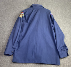 Vintage Boys Scout of America Button Up Shirt Navy Blue Youth XL Yocona Area