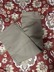 Children’s uniform set in khaki, size 8 Husky, and navy blue, size 10 Husky