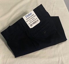 Parker School Uniforms Boys (Navy) Flat Front Short SZ8 W24