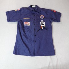 Vintage Boy Scouts of America Shirt Youth XL Pinewood Derby 2011 Uniform Patches